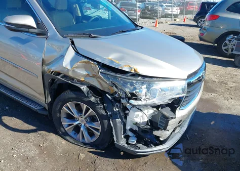 2014 Toyota Highlander Xle V6 from USA, damaged, VIN 5TDKKRFH6ES011920